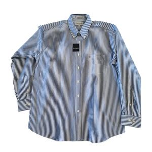 Guy Laroche Men's Striped Button Down Dress Shirt 17 1/2